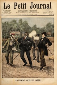 Attack on Mr Fernand Labori (1860-1917), Lawyer in the Defence of Alfred Dreyfus (1859-1935). Engraving in Le Petit Journal 27/8/1899. Selva Collection