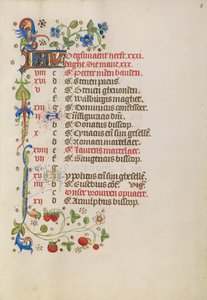 August Calendar Page
