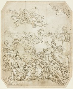 Aurora Heralds the Break of Day to the Four Corners of the Globe by Unknown artist