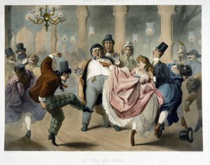 Bal de Paris: The quadrille, the foot moving at the Prado, around 1860