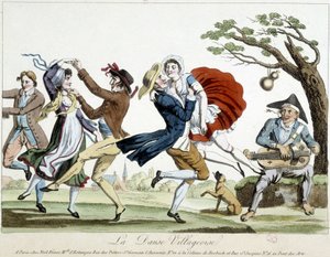 Ball: Village Dance - n.d., late 18th century, Carnavalet by Unknown artist