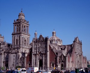View of the Metropolitan Cathedral of Mexico City