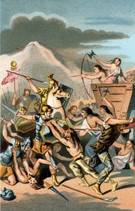 Battle of Aix: Invasion of Cimbres and Teutons by Unknown artist