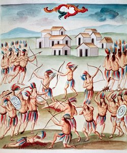 Battle Scene, Ambushes in Acolman, Mexico by Unknown artist