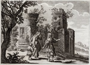 Bible of Royaumont, Old Testament: Ishmael hunting by Unknown artist