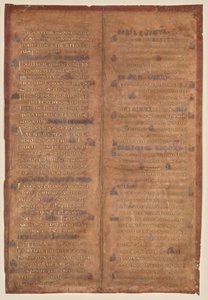 Bifolium Excised from a Carolingian Gradual (recto) by Unknown artist
