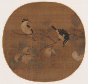 Birds on a Peach Branch by Unknown artist