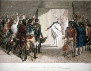 Birth of the King of Rome: Napoleon II (Francis Charles Joseph Napoleon Bonaparte), son of Emperor Napoleon I (1769-1821). 1811-1832. by Unknown artist