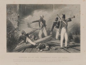 Blowing up of the Cashmere Gate at Delhi, Indian Mutiny