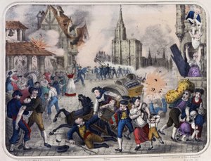 Bombing of Strasbourg by the Prussians, 1870 by Unknown artist