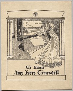 Bookplate: Amy Ivers Truesdell by Unknown artist