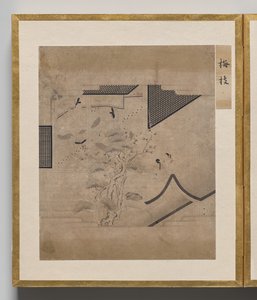 Branch of Plum from Album of Illustrations for the Tale of Genji by Unknown artist