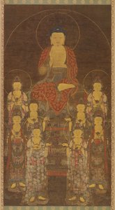 Buddha Amitabha (Amita) and the Eight Great Bodhisattvas by Unknown artist