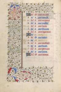 Calendar Page by Unknown artist