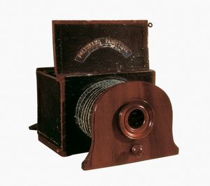 Camera of Daguerre (Jacques Daguerre (1787-1851)) to make daguerreotype, Paris. National Conservatory of Arts and Metiers.