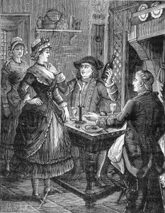Cartridge, King of Bandits. Jeanneton and Venus. Engraving by Jules de Grandpré. Popular Novel from the End of the 19th Century by Unknown artist