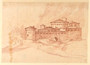 Castle in the Mountains by Unknown artist