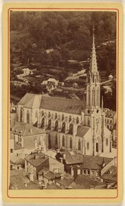 Cathedral at Plompieres by Unknown artist
