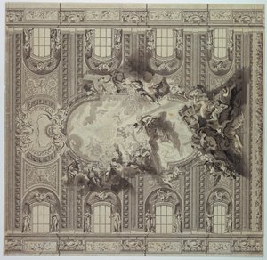 Ceiling of the Church of the Gesù, Rome, Italy by Unknown artist