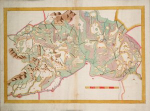 Chart of Leix and Offaly, Ireland, c.1590 by Unknown artist