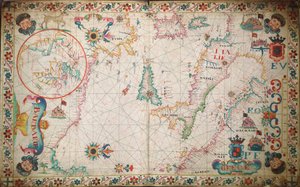 Chart of southern Mediterranean and Adriatic by Unknown artist