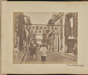 Chinese Street, Shanghai by Unknown artist