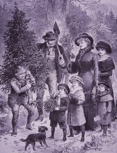 Christmas Tree Seller by Unknown artist
