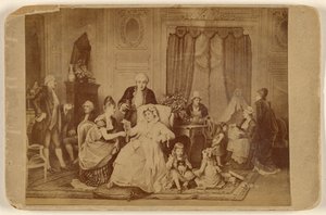 Copy of an Unknown Work of Art: A Woman Seated, with Foot on a Pillow, Being Served by Unknown artist