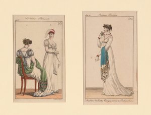 Costume Parisien Fashion Plates from Journal des Dames et Des Modes and Costume Parisien