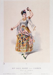 Costume of Marie Galli in Carmen, Opera by Georges Bizet by Unknown artist