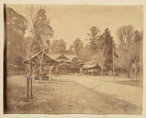 Courtyard in an Unidentified Japanese Temple