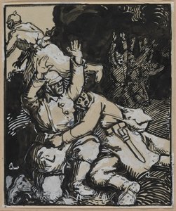 In a Trench, German Soldiers Surrender