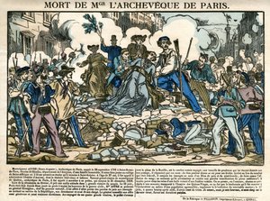 Death of Denis Auguste Affre, Archbishop of Paris by Unknown artist