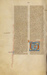 Decorated Initial T by Unknown artist