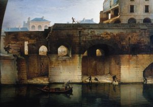 Demolition of the old Hôtel-Dieu; the "cagnards", in 1878 by Unknown artist
