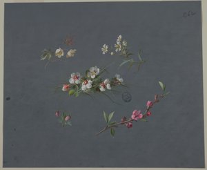 Design for Wallpaper and Textiles: Flowers by Unknown artist