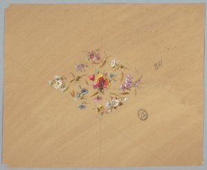 Design for Wallpaper and Textiles: Flowers by Unknown artist