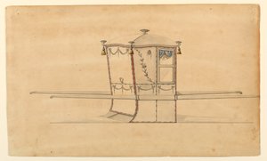 Design for a Sedan Chair by Unknown artist