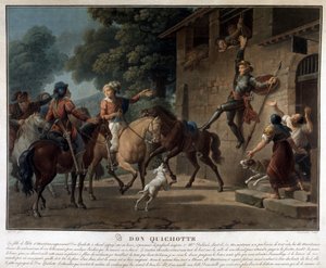 Don Quixote Riding on His Spear