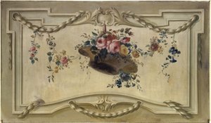 Door Overlay: Basket of Flowers by Unknown artist