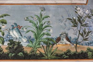 Doves and Flowers (detail)