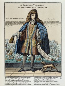 Dutch satirical print against Louis XIV: Battle of the Hougue or the French fleet, arming to restore James II and commanded by Anne Hilarion of Costentin, Count of Tourville (1642-1701), was defeated and partly destroyed on 29 May 1692 by Unknown artist