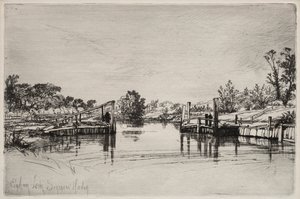 Egham Lock by Unknown artist