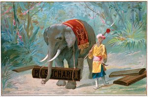 Elephant and Cornac, advertising 