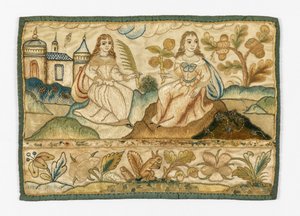 Embroidered Panel for Casket by Unknown artist