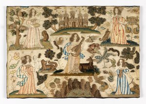 Embroidered picture by Unknown artist