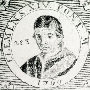 Engraving by Pope Clement XIV (1705 - 1774) by Unknown artist