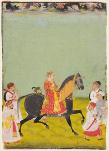 Equestrian Portrait of Maharana Raj Singh II of Mewar (r. 1755–62) by Unknown artist