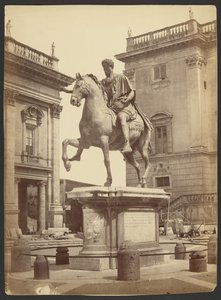 Equestrian Statue of Emperor Marcus Aurelius, Piazza Del Campidoglio, Rome by Unknown artist