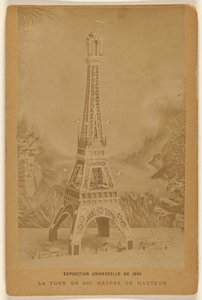 Exposition Universelle of 1889. The 300 Meter High Tower.